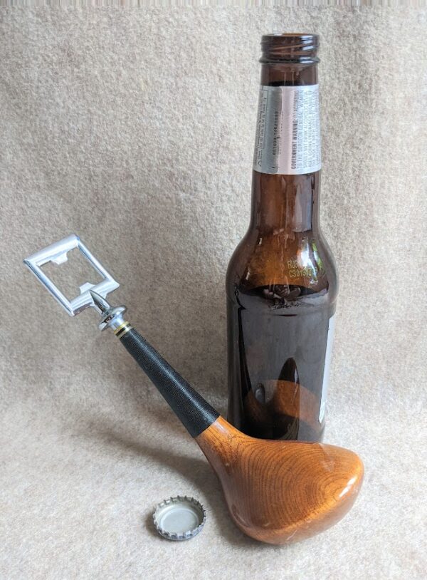 Vintage Golf Wood Bottle Opener - Image 3